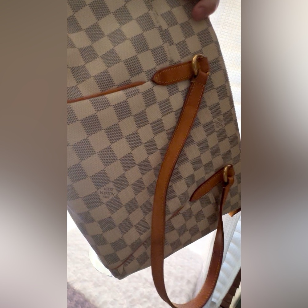 Host Pick Luxury ✨ VGUC LOUIS VUITTON Damier Azur Totally PM Tote Shoulderbag - Picture 11 of 17